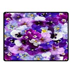 Graphic Background Pansy Easter Double Sided Fleece Blanket (Small) 