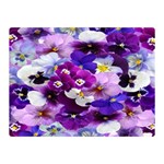 Graphic Background Pansy Easter Double Sided Flano Blanket (Mini) 