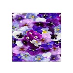 Graphic Background Pansy Easter Satin Bandana Scarf