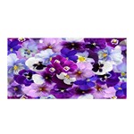 Graphic Background Pansy Easter Satin Wrap