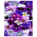 Graphic Background Pansy Easter Drawstring Bag (Small)