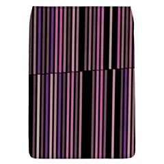 Shades Of Pink And Black Striped Pattern Flap Covers (l)  by yoursparklingshop