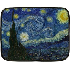 The Starry Night  Double Sided Fleece Blanket (mini)  by Valentinaart