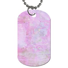 Soft Pink Watercolor Art Dog Tag (two Sides)