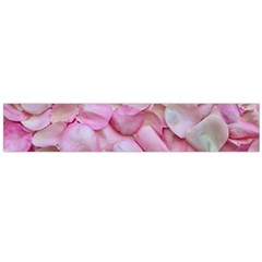 Romantic Pink Rose Petals Floral  Large Flano Scarf  by yoursparklingshop