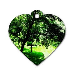 Lake Park 17 Dog Tag Heart (one Side)