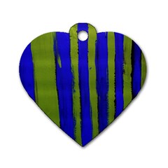 Stripes 4 Dog Tag Heart (two Sides) by bestdesignintheworld