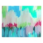 Abstract Background Double Sided Flano Blanket (Large)  80 x60  Blanket Front