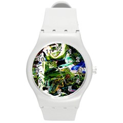 Bow Of Scorpio Before A Butterfly 8 Round Plastic Sport Watch (m) by bestdesignintheworld