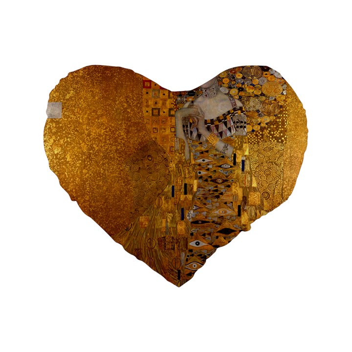 Adele Bloch-Bauer I - Gustav Klimt Standard 16  Premium Heart Shape Cushions