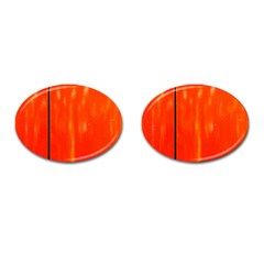 Abstract Orange Cufflinks (oval) by Modern2018