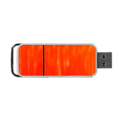 Abstract Orange Portable Usb Flash (one Side) by Modern2018