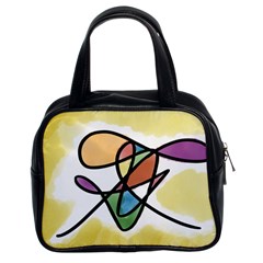 Abstract Art Colorful Classic Handbags (2 Sides) by Modern2018
