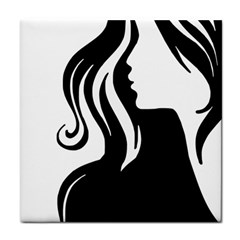 Long Haired Sexy Woman  Face Towel by StarvingArtisan