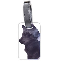 Black Wolf  Luggage Tags (two Sides) by StarvingArtisan
