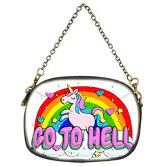 Go To Hell - Unicorn Chain Purses (two Sides)  by Valentinaart