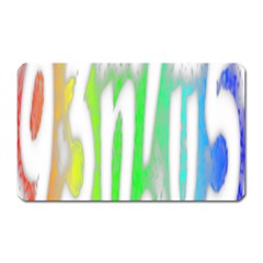 Genius Funny Typography Bright Rainbow Colors Magnet (rectangular) by yoursparklingshop