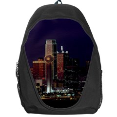 Dallas Texas Skyline Dusk Usa Backpack Bag