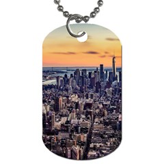 New York Skyline Architecture Nyc Dog Tag (two Sides)