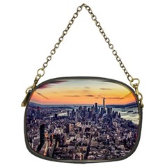 New York Skyline Architecture Nyc Chain Purses (two Sides) 