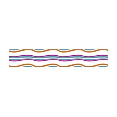 Colorful Wavy Stripes Pattern 7200 Flano Scarf (mini) by dflcprints