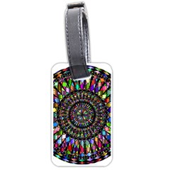 Mandala Decorative Ornamental Luggage Tags (one Side)  by Simbadda