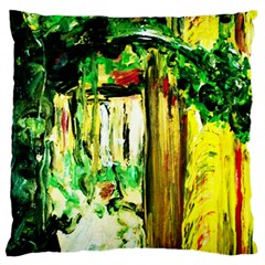 Old Tree And House With An Arch 4 Standard Flano Cushion Case (one Side) by bestdesignintheworld
