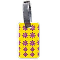 Fantasy Flower In The Happy Jungle Of Beauty Luggage Tags (one Side)  by pepitasart