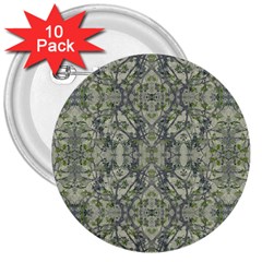 Modern Noveau Floral Collage Pattern 3  Buttons (10 Pack)  by dflcprints