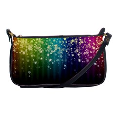 Colorful Space Rainbow Stars Shoulder Clutch Bags