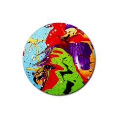 Untitled Island 5 Rubber Coaster (round)  by bestdesignintheworld