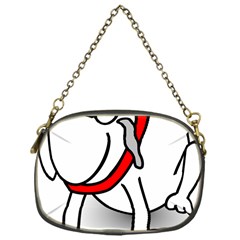 Dog Animal Pet Grin Sit Happy Chain Purses (one Side) 