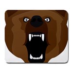 Bear Brown Set Paw Isolated Icon Large Mousepads