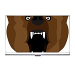 Bear Brown Set Paw Isolated Icon Business Card Holders