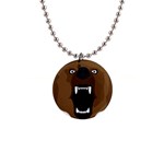 Bear Brown Set Paw Isolated Icon Button Necklaces