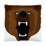 Bear Brown Set Paw Isolated Icon Standard Cushion Case (Two Sides)