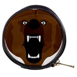 Bear Brown Set Paw Isolated Icon Mini Makeup Bags
