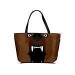 Bear Brown Set Paw Isolated Icon Shoulder Handbags