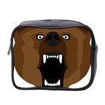 Bear Brown Set Paw Isolated Icon Mini Toiletries Bag 2-Side