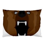 Bear Brown Set Paw Isolated Icon Pillow Case (Two Sides)