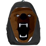 Bear Brown Set Paw Isolated Icon Backpack Bag