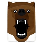 Bear Brown Set Paw Isolated Icon Flap Covers (L) 