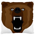 Bear Brown Set Paw Isolated Icon Standard Flano Cushion Case (Two Sides)