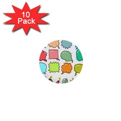 Set Collection Balloon Image 1  Mini Buttons (10 Pack) 