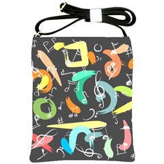 Repetition Seamless Child Sketch Shoulder Sling Bags