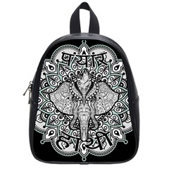 Ornate Hindu Elephant  School Bag (small) by Valentinaart