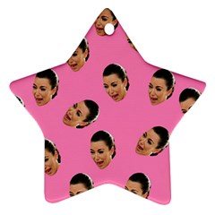 Crying Kim Kardashian Star Ornament (two Sides) by Valentinaart