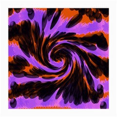 Swirl Black Purple Orange Medium Glasses Cloth by BrightVibesDesign