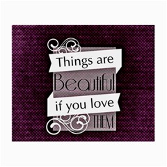 Beautiful Things Encourage Small Glasses Cloth (2-side) by Sapixe