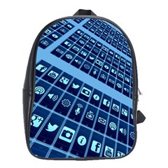 Mobile Phone Smartphone App School Bag (large) by Sapixe